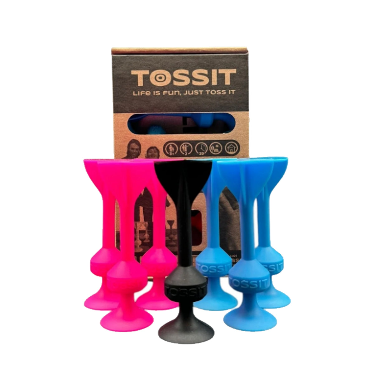 Tossit Game Silicone Suction Cup Darts – Fun Skill & Family Game for Kids and Adults | Starter Pack