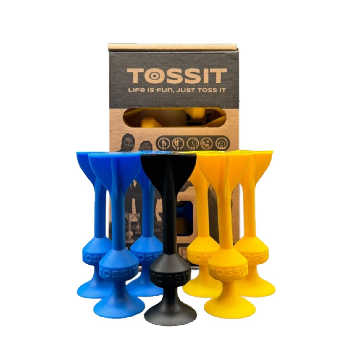 Tossit Game Silicone Suction Cup Darts – Fun Skill & Family Game for Kids and Adults | Starter Pack