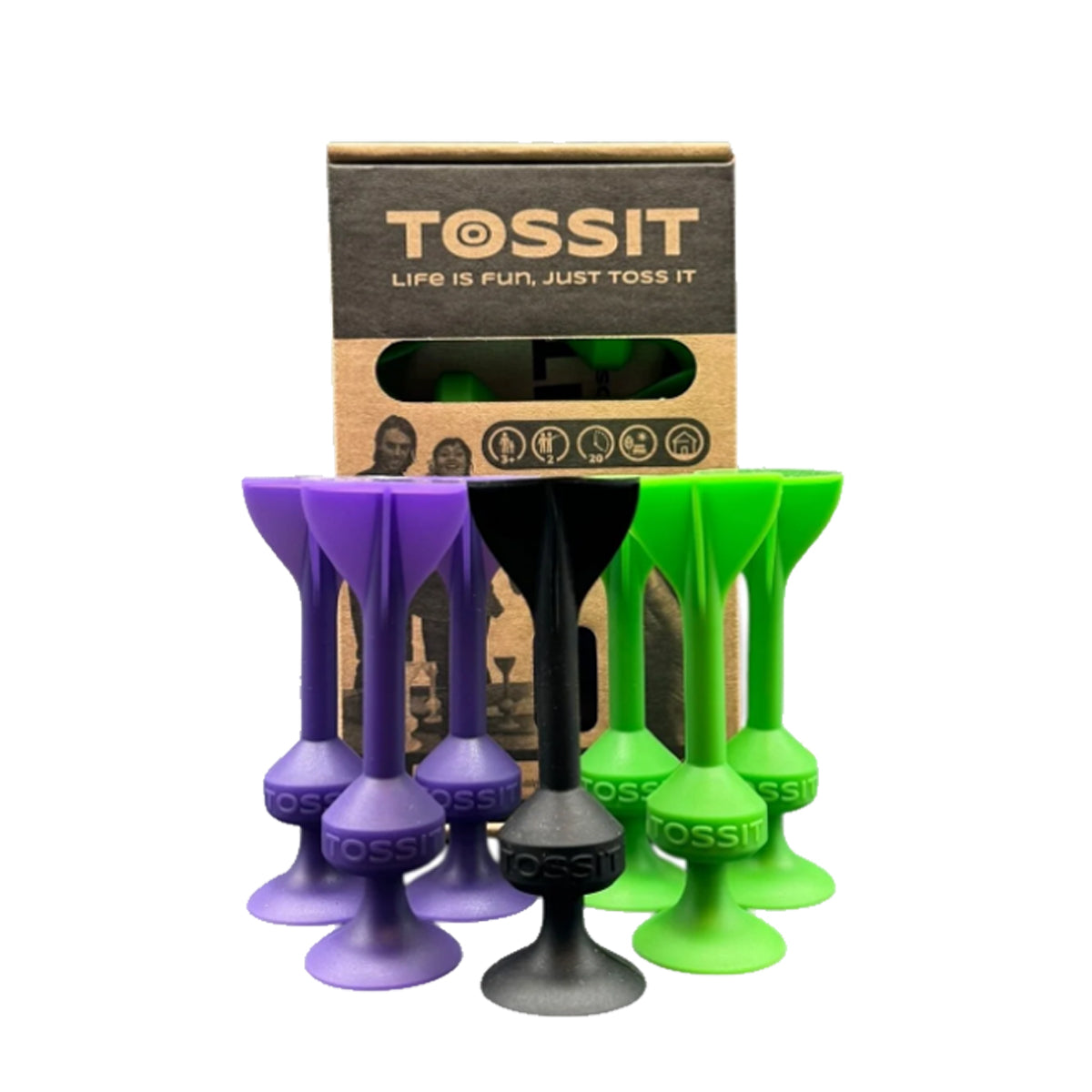 Tossit Game Silicone Suction Cup Darts – Fun Skill & Family Game for Kids and Adults | Starter Pack